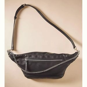 Anthropologie Faux Leather Sling Bag
